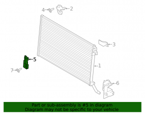 Suport radiator condensator aer condiționat, dreapta jos, Land Rover Range Rover Velar 18-23 2.0T