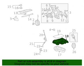 Полуподдон масляный 2GR-FE Lexus ES350 13-18