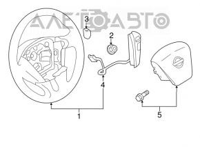 Кнопки управления на руле Nissan Murano z51 09-11
