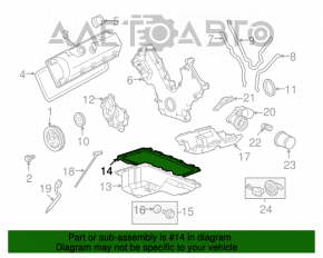 Прокладка поддона двигателя Ford F150 2010 4.6 5.4