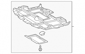 Protecția motorului față Lexus IS250 IS300 IS350 06-13