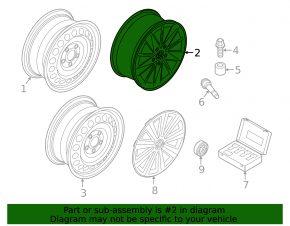 Диск колесный R15 VW Golf 15-19