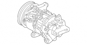 Компрессор кондиционера Mitsubishi Outlander 22-26 2.5