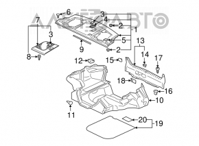Обшивка арки левая Mitsubishi Galant 04-12