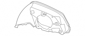 Carcasă oglindă stânga pentru BMW X2 F39 18-23 Shadow-Line