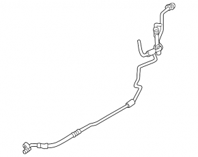 Conductă de aer condiționat condensator-compresor BMW X3 F25 13-17 2.0T