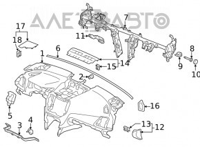 Торпедо передняя панель без AIRBAG Subaru Forester 19-24 SK