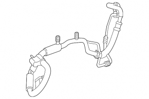 Трубка кондиционера компрессор-печка вторая Mercedes C-class W205 15-21