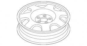 Запасное колесо Ford Mustang mk6 15-23 155\60 R18