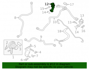 Клапан ЕГР правый Audi A6 C7 12-15 3.0T