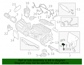 Клапан печки кондиционера BMW 3 G20 21-26 plug-in