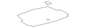 Пол багажника Lexus LS460 LS600h 07-08