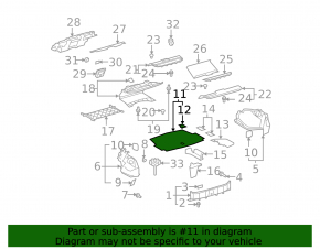 Пол багажника Lexus LS460 LS600h 07-08
