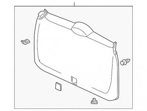 Capacul portbagajului Honda CRV 12-14, zgârieturile