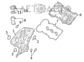 Крышка маслозаливной горловины Kia Sorento 16-20 2.0, 3.3