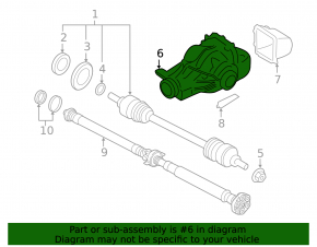 Задний дифференциал редуктор BMW X3 F25 11-17 2.0T, 3.0T