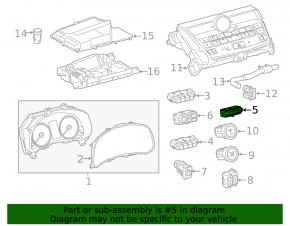 Кнопка ODO Trip и подсветки приборной панели Lexus NX200t NX300 NX300h 15-21