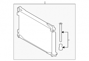 Radiator condensator aer condiționat Toyota C-HR 18-23