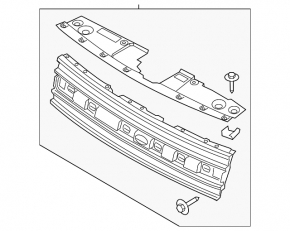 Молдинг решетки радиатора Ford Flex 13-19