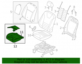 Датчик присутствия пассажира Ford Escape MK3 13-19 без подушки