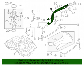 Заливная горловина топливного бака Mazda CX-9 16-23