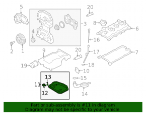Поддон масляный Nissan Rogue 08-15 2.5