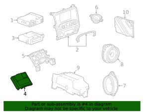 HMI Control Module HUMAN MACHINE INTERFACE Cadillac ATS 13-