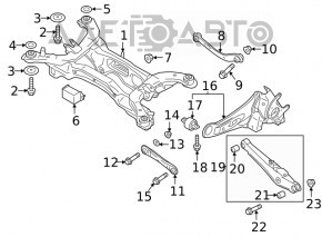 Braț transversal spate stânga Mitsubishi Eclipse Cross 18-26