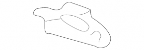 Кронштейн буксировочный задний правый Lexus RX300 RX330 RX350 RX400h 04-09
