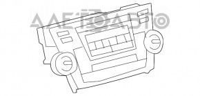 Головное устройство Toyota Highlander 08-10 потерт