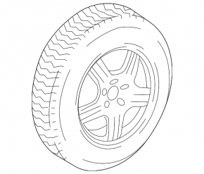 Запасное колесо докатка Mercedes W167 GLE 350 450 20-23 R18 155/90