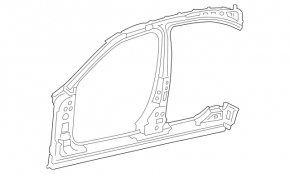 Pilonul central stâng al Mercedes Clasa A V177 19-22