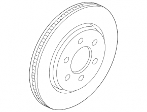 Диск тормозной передний левый Ford F-150 15-20 350/34мм