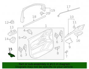 Memoria scaunului din față stânga Volvo XC90 16-22