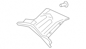 Capac spate dreapta inferioara pentru Volvo XC90 16-22, gri, sub centura