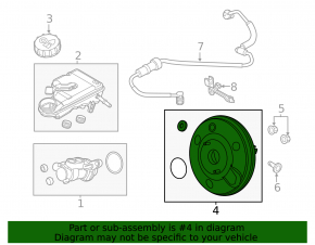 Вакуумный усилитель Ford Focus mk3 11-18 2.0