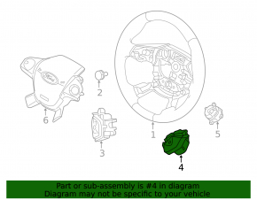 Кнопки управления на руле правые нижние Ford C-max MK2 13-18