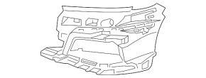 Suport PTF dreapta BMW 7 G11 G12 16-22 cu tip M, capac bara de protecție și ornament