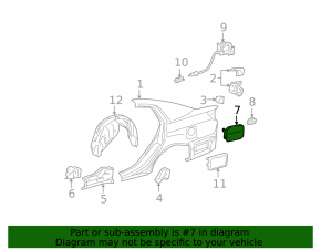 Лючок бензобака Toyota Avalon 05-12