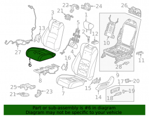 Tapițerie scaun șofer Honda Accord 18-22 piele gri, încălzită, pentru ventilație, contact cu apa, pentru curățare chimică, ruptă