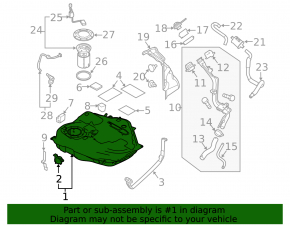 Топливный бак Mazda3 MPS 09-13