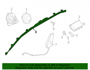 Подушка безопасности airbag боковая шторка правая Mazda CX-5 13-16