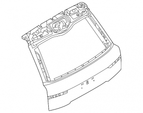 Дверь багажника голая Land Rover Range Rover 13-21