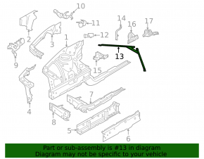 Распорка стоек BMW 3 F30 12-18