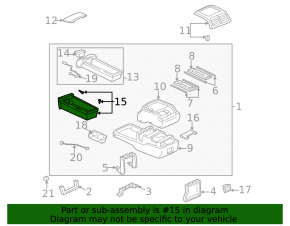 Бокс карман центральной консоли нижний Lexus RX300 98-03 темно серый, царапины