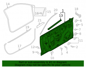 Дверь в сборе передняя левая Audi A5 F5 17-24 5D