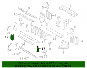 Deflector radiator stânga pentru Porsche Cayenne 24-26 3.0T, față