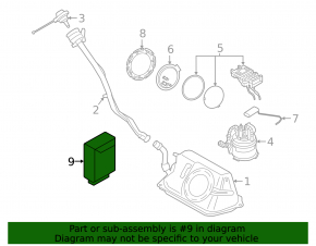 FUEL PUMP MODULE BMW i3 14-21