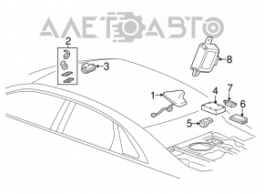 Communication System Module Cadillac ATS 13-