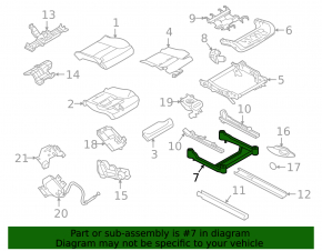 Кронштейн водительского сиденья Volvo XC60 18-26